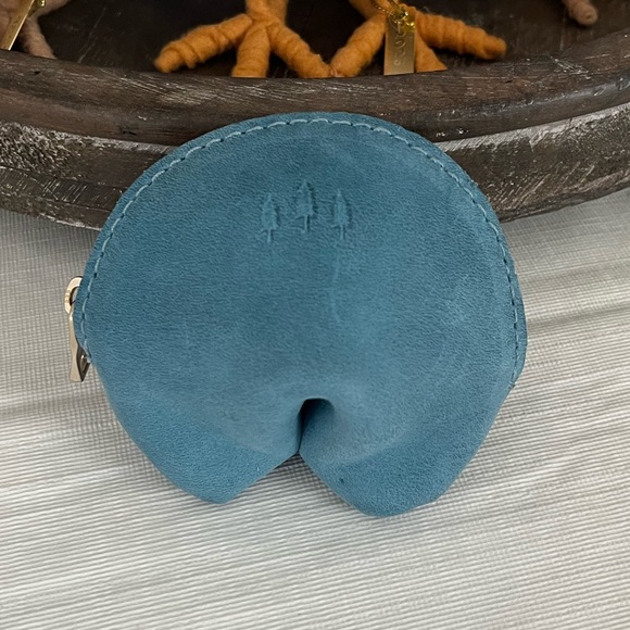 Portland Leather Accessories - BNNU Aqua Fortune Cookie Pouch